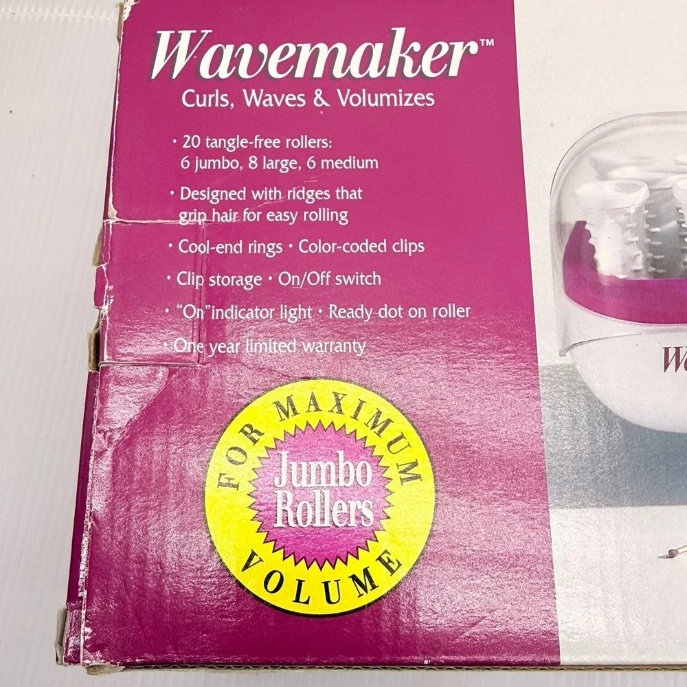 Vintage 90s Conair Wavemaker 20 Hot Rollers Hairsetter Y2K NIB Tested